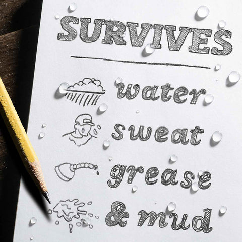 Rite in the Rain Weatherproof Top Spiral Notebook, 3" x 5", Yellow Cover, Universal Pattern, 6 Pack (No. 135L6)