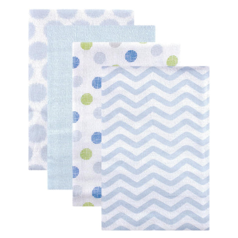 Luvable Friends Unisex Baby Cotton Flannel Receiving Blankets, Abc 4-Pack, One Size