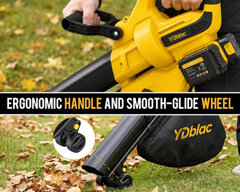 40V Cordless 3-in-1 Leaf Blower Vacuum Mulcher