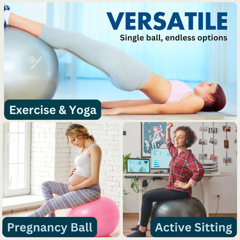 ProBody Pilates Yoga Ball - Gym Grade Exercise Ball