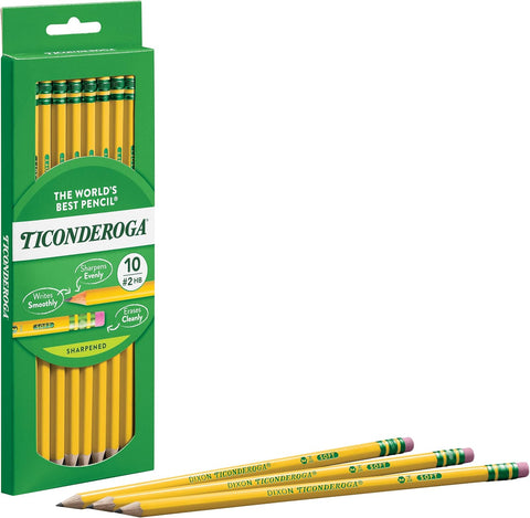 Ticonderoga Wood-Cased Pencils, Pre-Sharpened