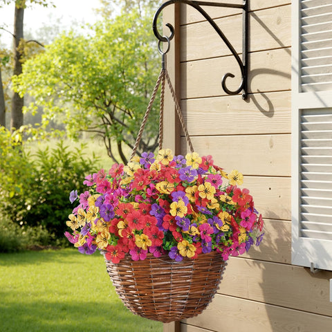 Lifewit Artificial Flowers for Outdoor, Faux Flowers for Garden Decor