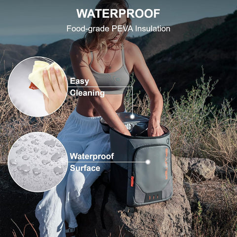SPARTER Backpack Cooler Insulated 33/49 Can Leakproof Waterproof Bag Beach