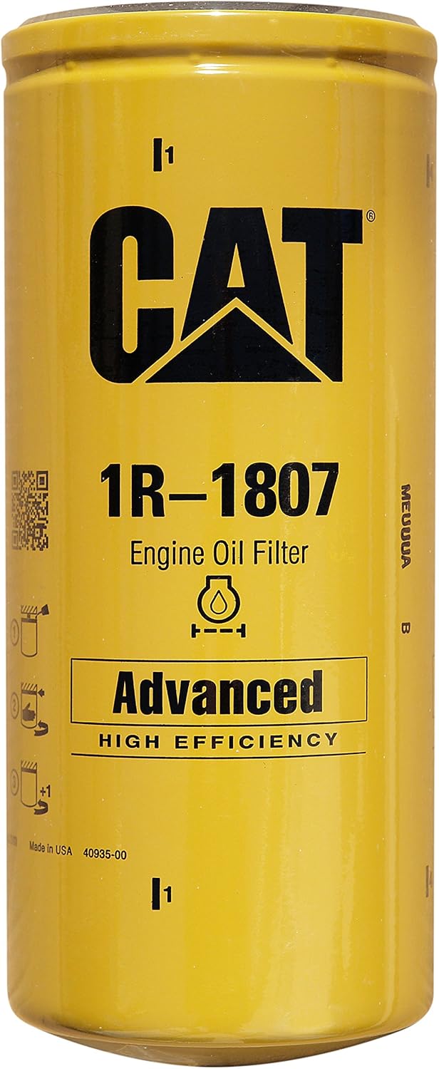 Caterpillar 1R-1807 Advanced High Efficiency Oil Filter (Pack of 3)