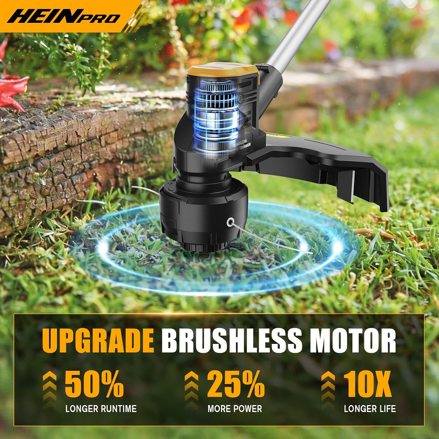 HEINPRO Cordless Weed Wacker Compatible with DeWalt 20V MAX Battery