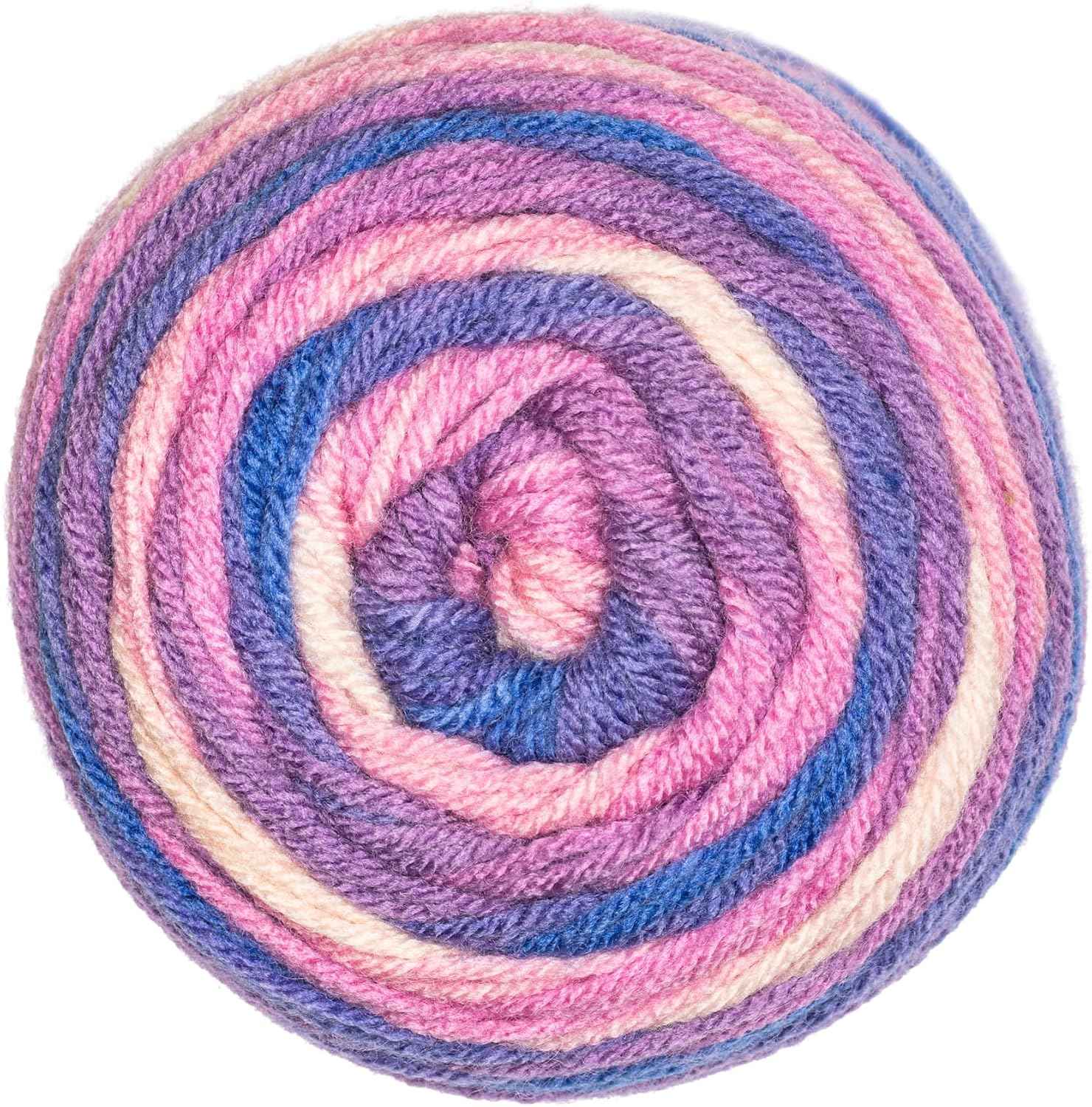 Red Heart Super Saver Ombre Yarn for Crocheting, Party, 2-Pack