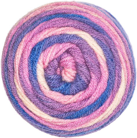 Red Heart Super Saver Ombre Yarn for Crocheting, Party, 2-Pack