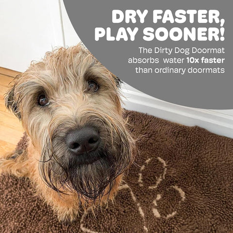 Dog Gone Smart Dirty Dog Doormat - Fast Drying Rug - Almond, 35 x 26 in