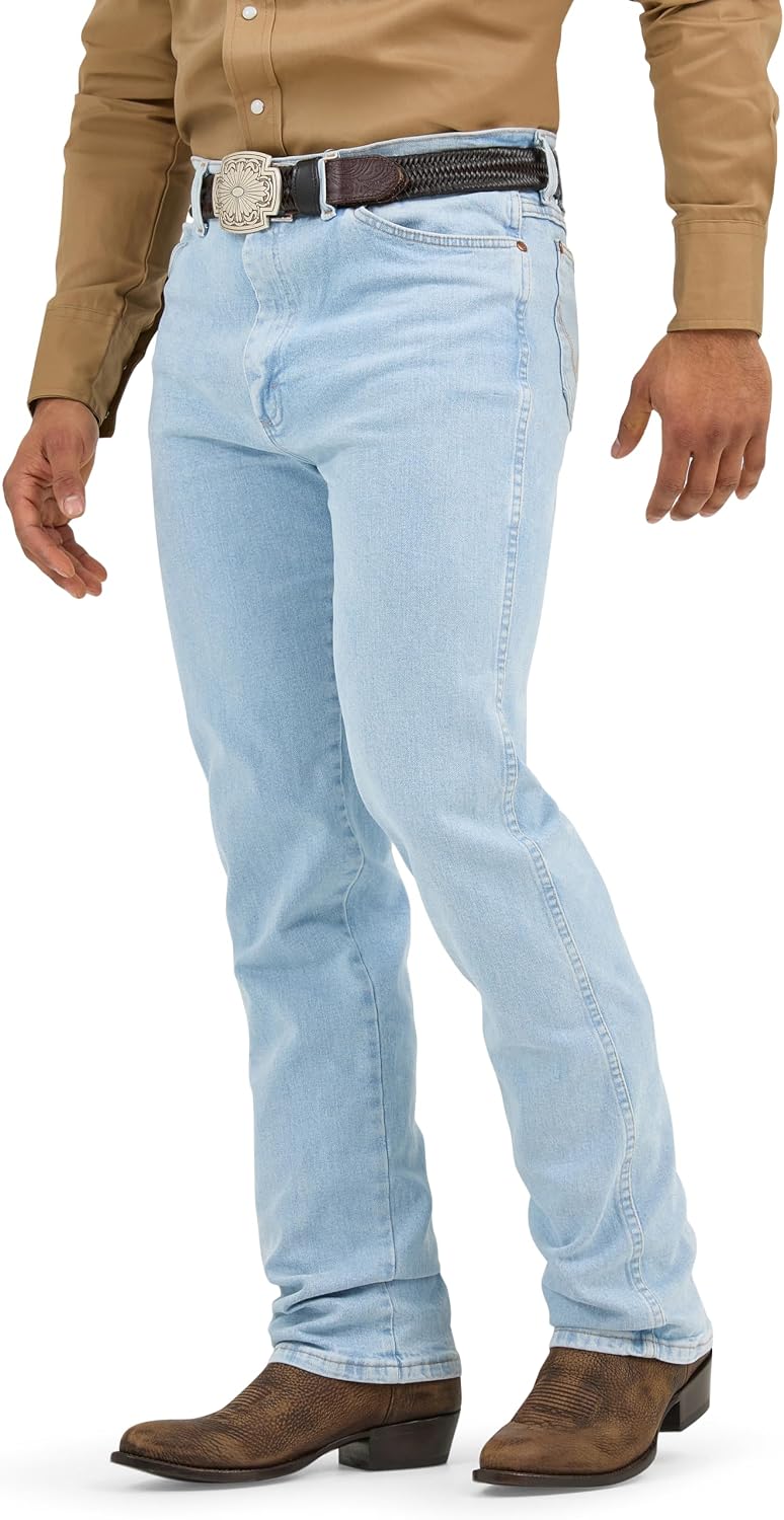Wrangler Mens Cowboy Cut Active Flex Slim Fit Jeans