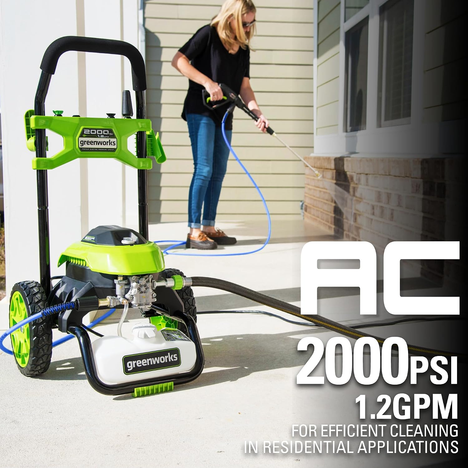 Greenworks 2000 PSI (1.2 GPM) Electric Pressure Washer