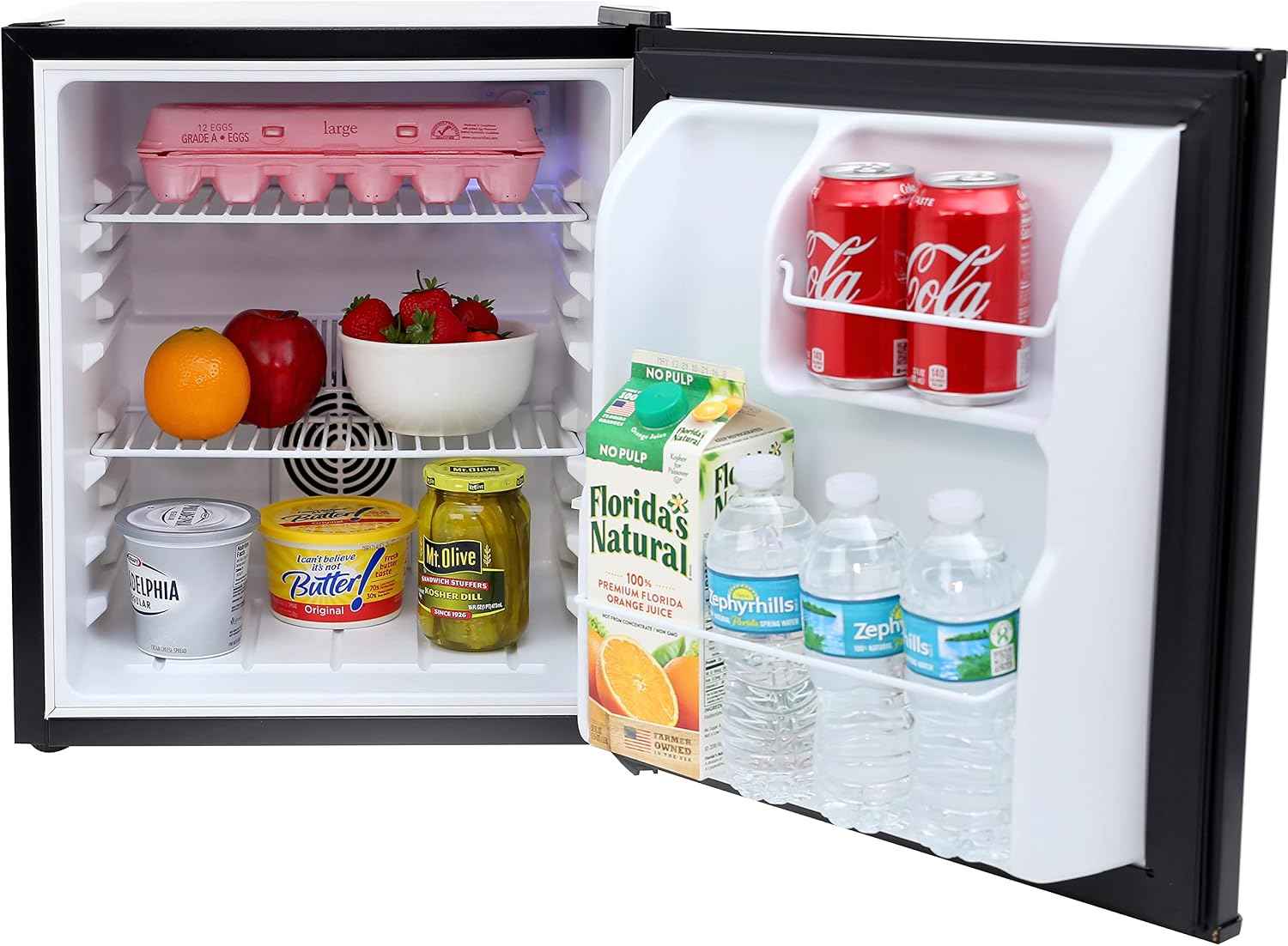 Avanti Mini Fridge Superconductor Commercial Compact Refrigerator for Hotel, Home Office or Dorm, Auto Defrost with Reversible Door, 1.7-Cu.Ft., Black