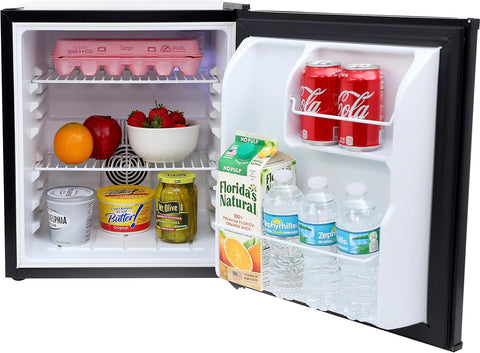 Avanti Mini Fridge Superconductor Commercial Compact Refrigerator for Hotel, Home Office or Dorm, Auto Defrost with Reversible Door, 1.7-Cu.Ft., Black