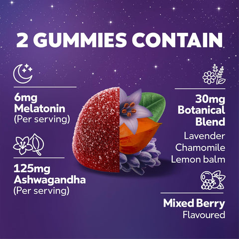 ZzzQuil PURE Zzzs Triple Action, Melatonin Gummies, Melatonin 6mg, 3X Melatonin, Sleep Aid with Ashwagandha, Calm Mood, Antioxidant Action, Sleep Aids for Adults, 60 Sleep Gummies