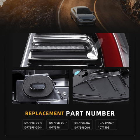 3PIN Passenger Side Outer LED Tail Light