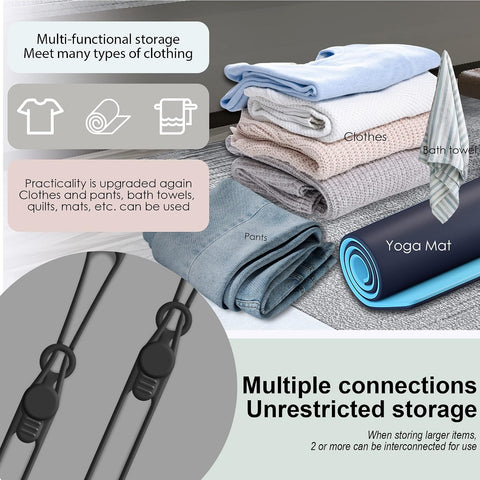 Silicone Cable Ties, Cord Organizer Cable Management(16Pcs-Black)