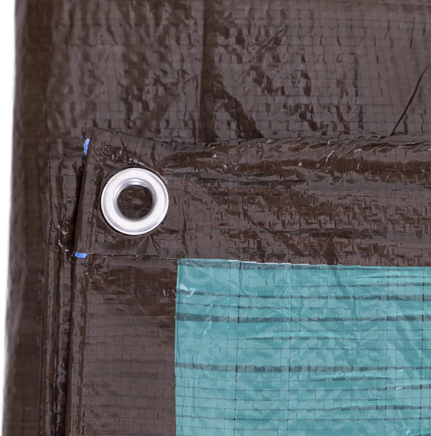 Kotap 12 x 16 Ft. All-Purpose Multi-Use Protection/Coverage 5-mil Poly Tarp, Reversible, Waterproof, Brown/Green, (TBG-1216)