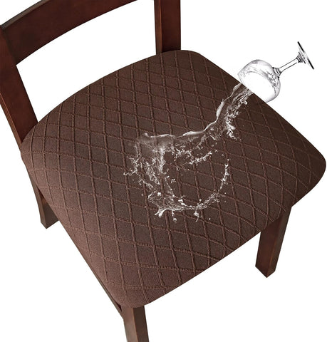 Genina Waterproof Seat Covers for Dining Room Chair Cushion Covers Set of 6