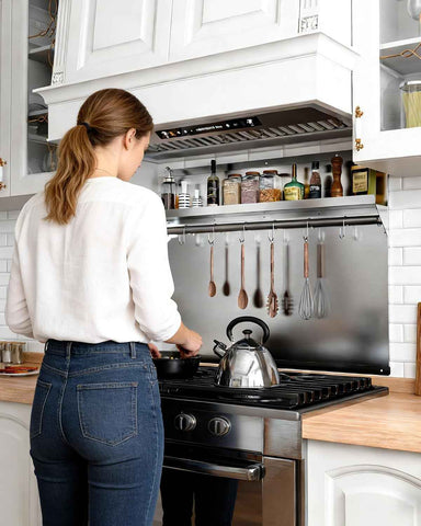 24 x 30 In Stainless Steel Backsplash for Stove
