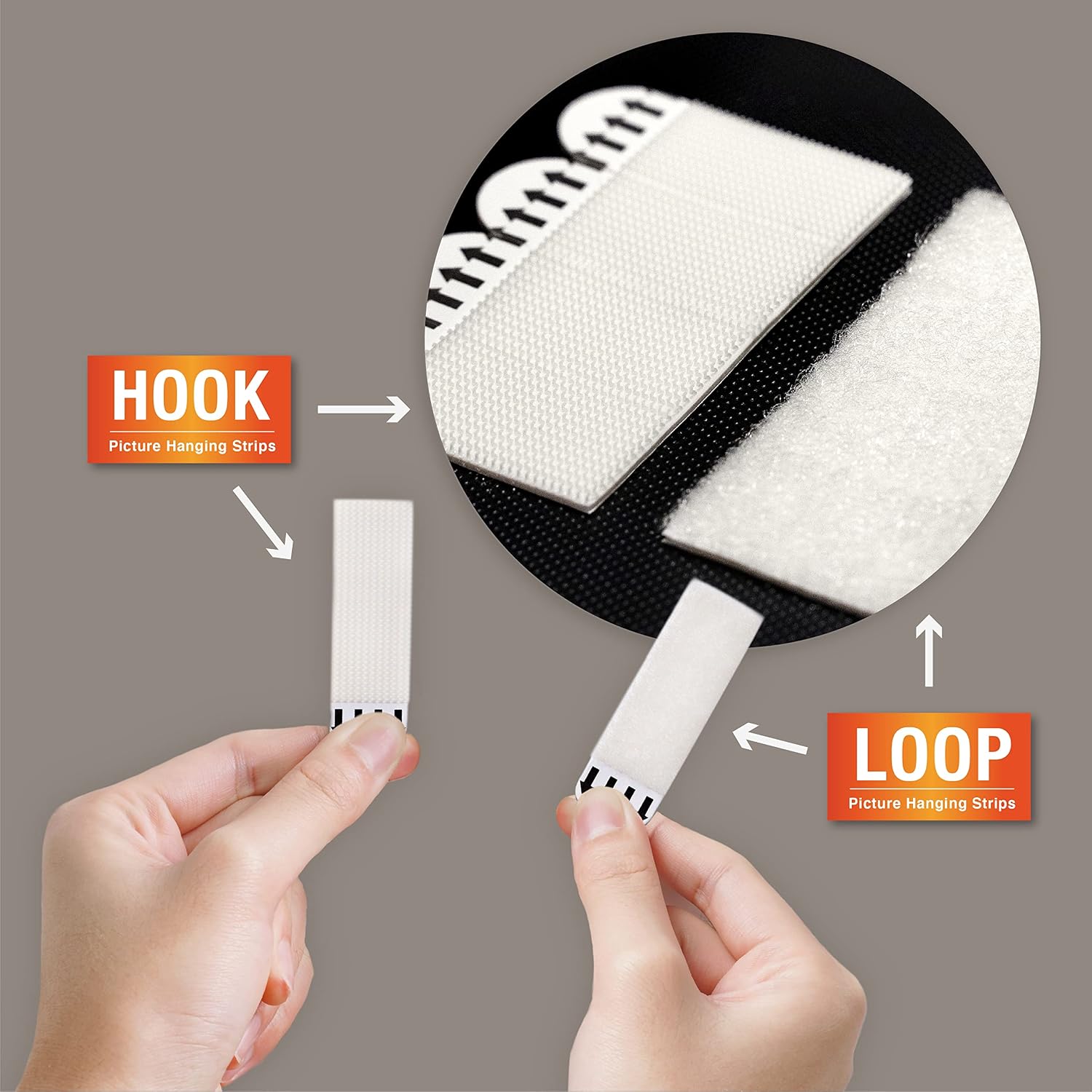 15 lb Large Picture Hanging Strips, 180 Pairs (360 Strips), Damage-Free