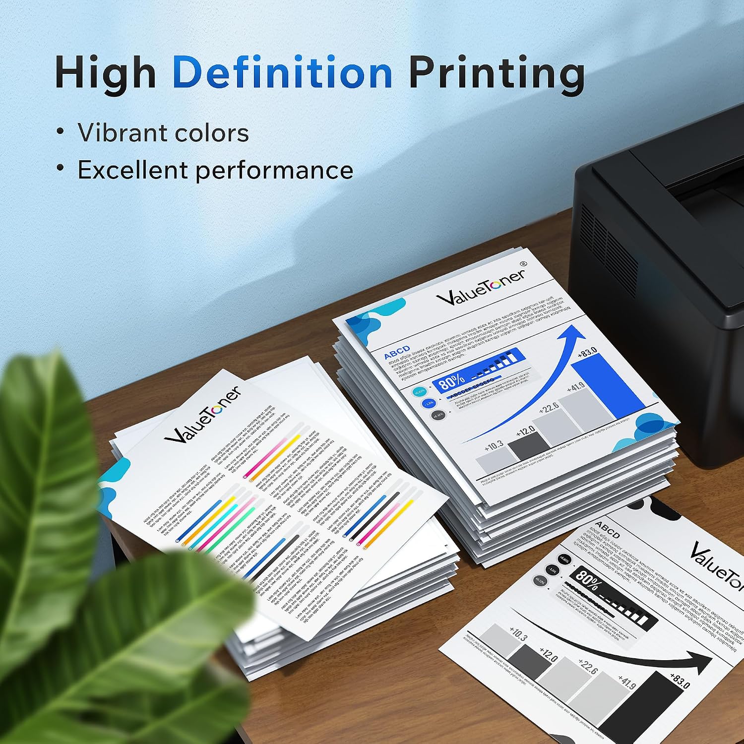 206X Toner Cartridge 4 Pack Replacement for HP 206X 206A M283fdw High Yield
