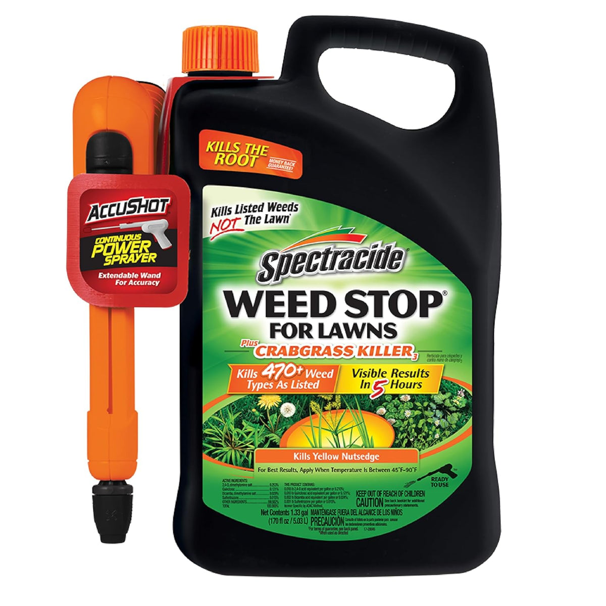 Spectracide Weed Stop for Lawns Plus Crabgrass Killer, 1.33 Gal