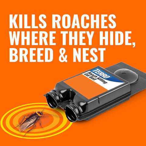 TERRO Roach Killer Gel Bait Stations, 12-Pack, Ready-to-Use Cockroach Bait