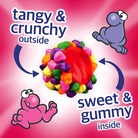 NERDS Gummy Clusters Candy,Rainbow,Crunchy and Gummy,3 oz,(Pack of 48)