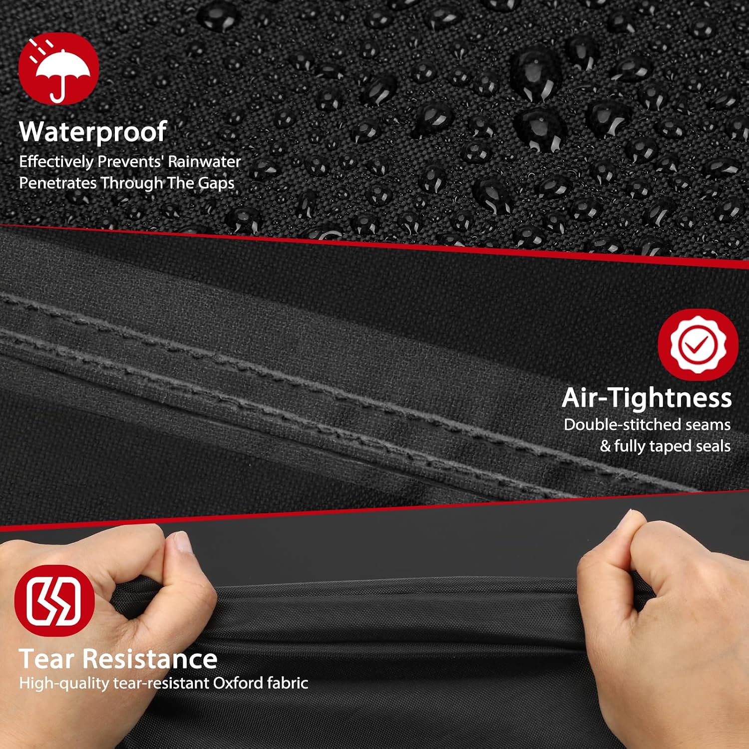 Topcrown Grill Cover for Outdoor Grill Waterproof BBQ Gas Grill Cover (67")