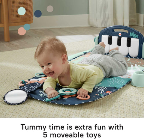 Fisher-Price Kick & Play Piano Gym, Navy Fawn