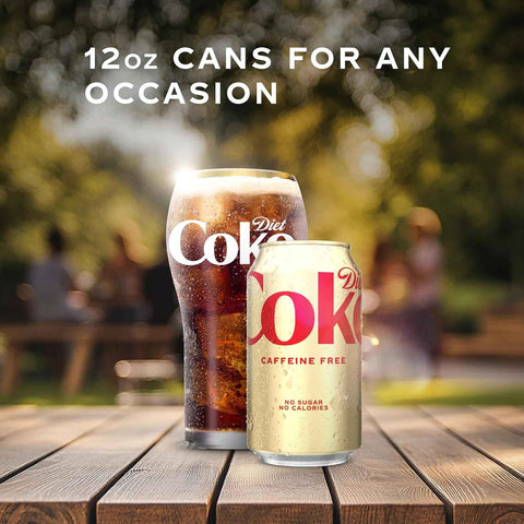 Diet Coke Caffeine-Free Soda Soft Drink Fridge Pack Cans, 12 fl oz, 12 Pack