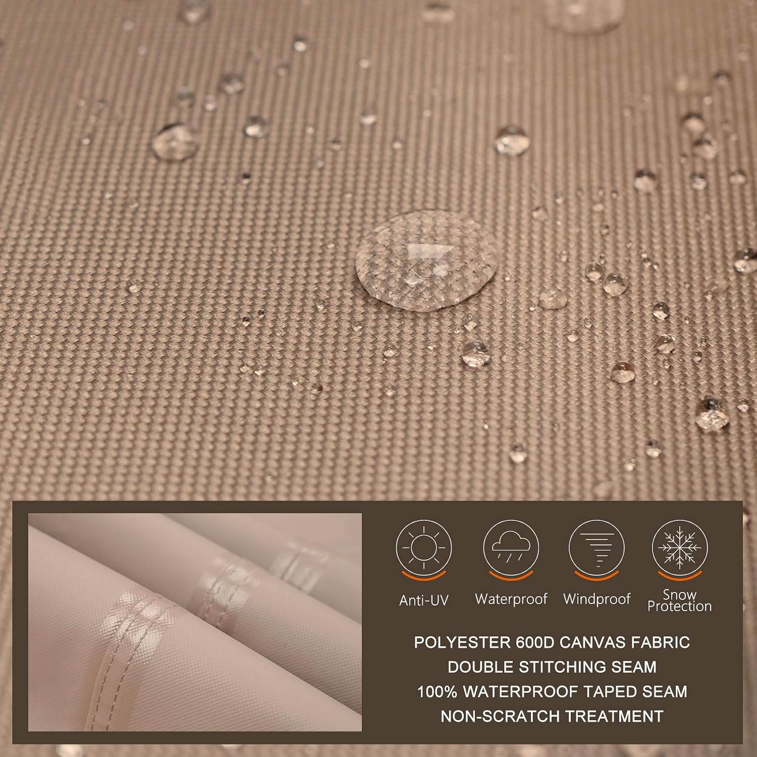 ULTCOVER Waterproof Patio Furniture Cover 88L x 62W in