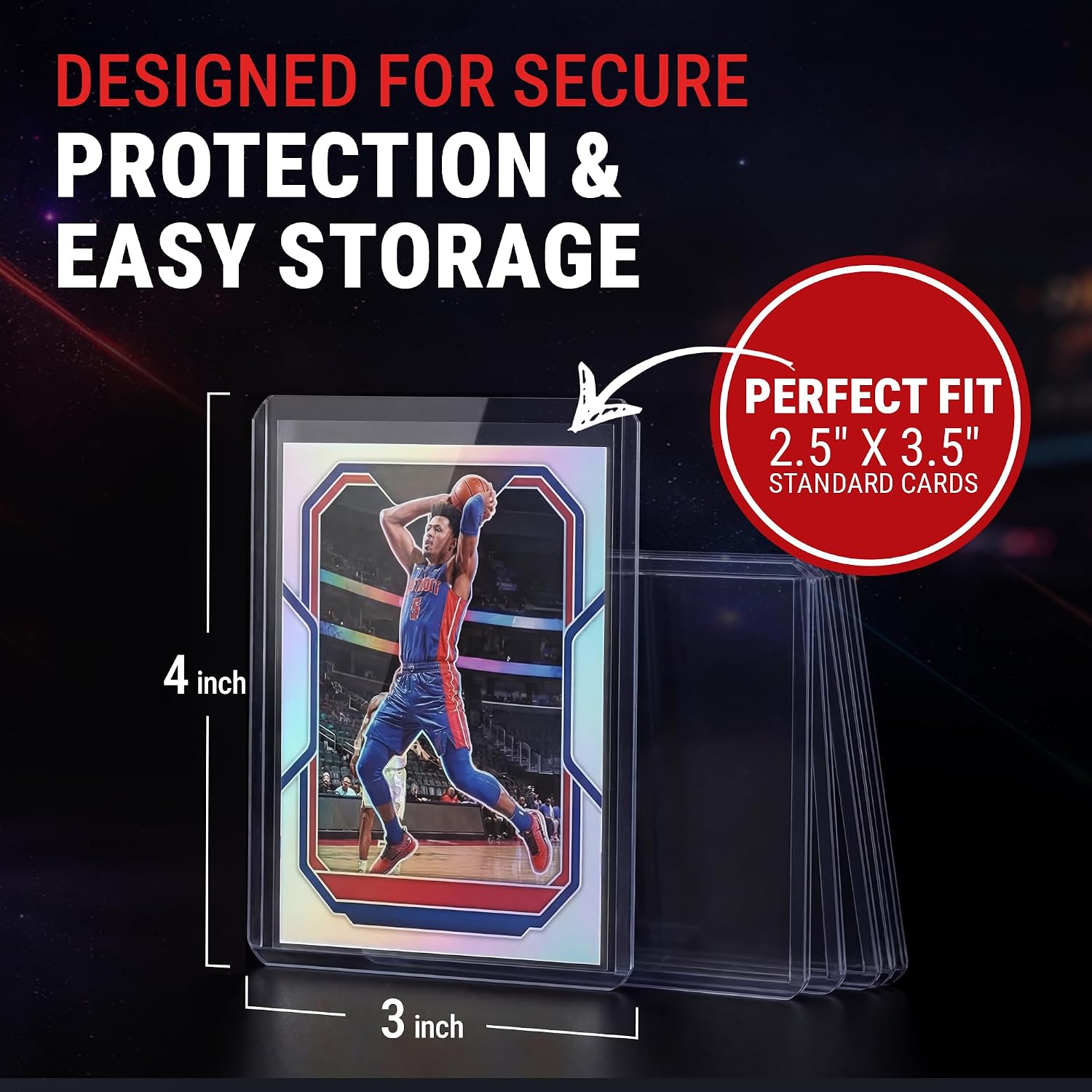 Ultra Pro 3" x 4" Clear Regular Toploaders & Card Sleeves Bundle, 200 Pack