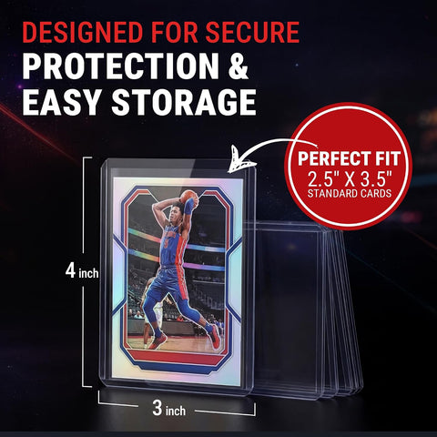 Ultra Pro 3" x 4" Clear Regular Toploaders & Card Sleeves Bundle, 200 Pack