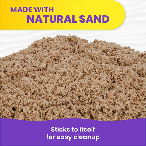 Kinetic Sand 3.25lb Beach Sand Amazon Exclusive, Sensory Toys, Ages 3+