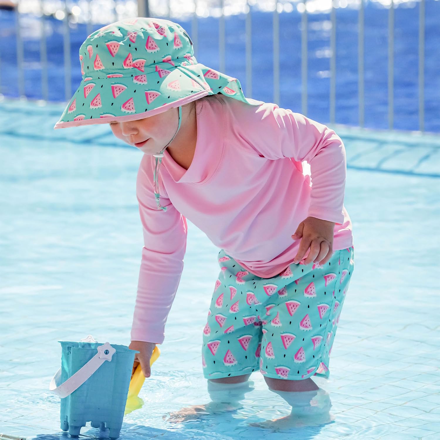 JAN & JUL Girls Adjustable Water Repellent Sun-hat