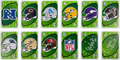 Mattel Games Giant UNO NFL Game for Kids, Adults & Family with Oversized Cards