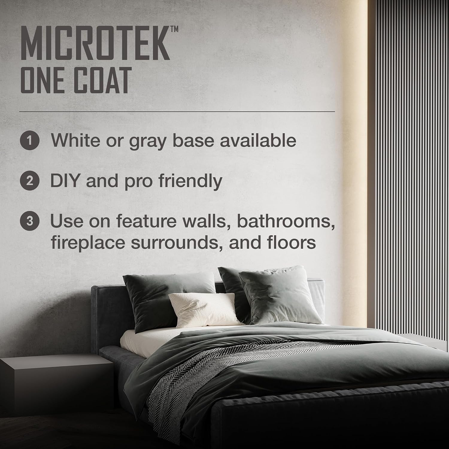 Surecrete MicroTek One Coat Microcement Overlay | White | 20 lb Pail
