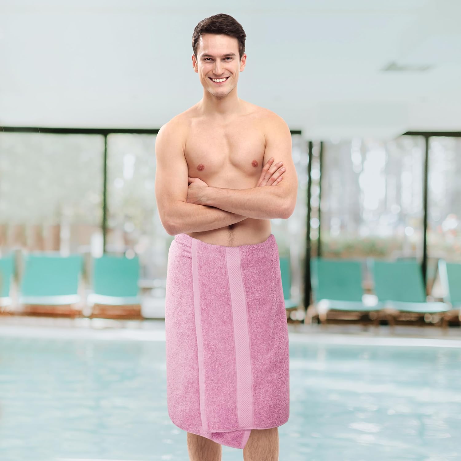 Utopia Towels 6 Pack Medium Bath Towels, 24x48 in, 500 GSM Cotton, Pink