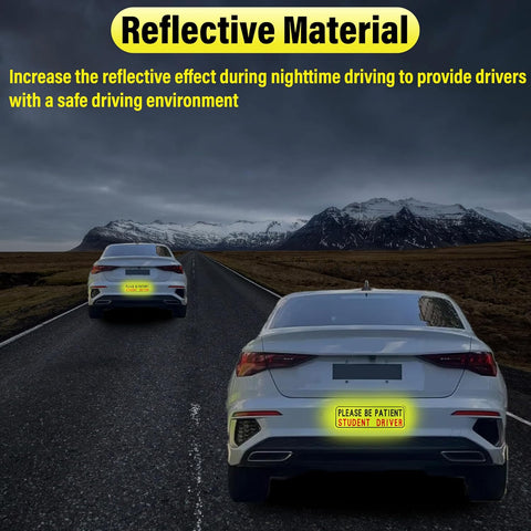 BFXM 4 PCS Student Driver Magnet for Car, New Driver Magnet for Car