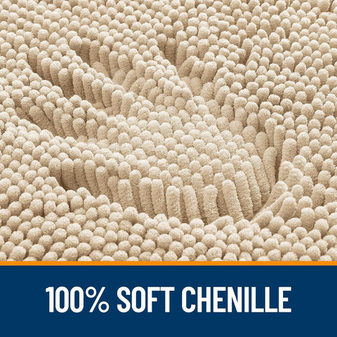 OLANLY Bathroom Rugs 36x24, Extra Soft Absorbent Chenille Bath Rugs