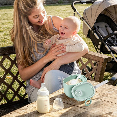Termichy Baby Formula Dispenser for Travel: Portable Container with Scoop
