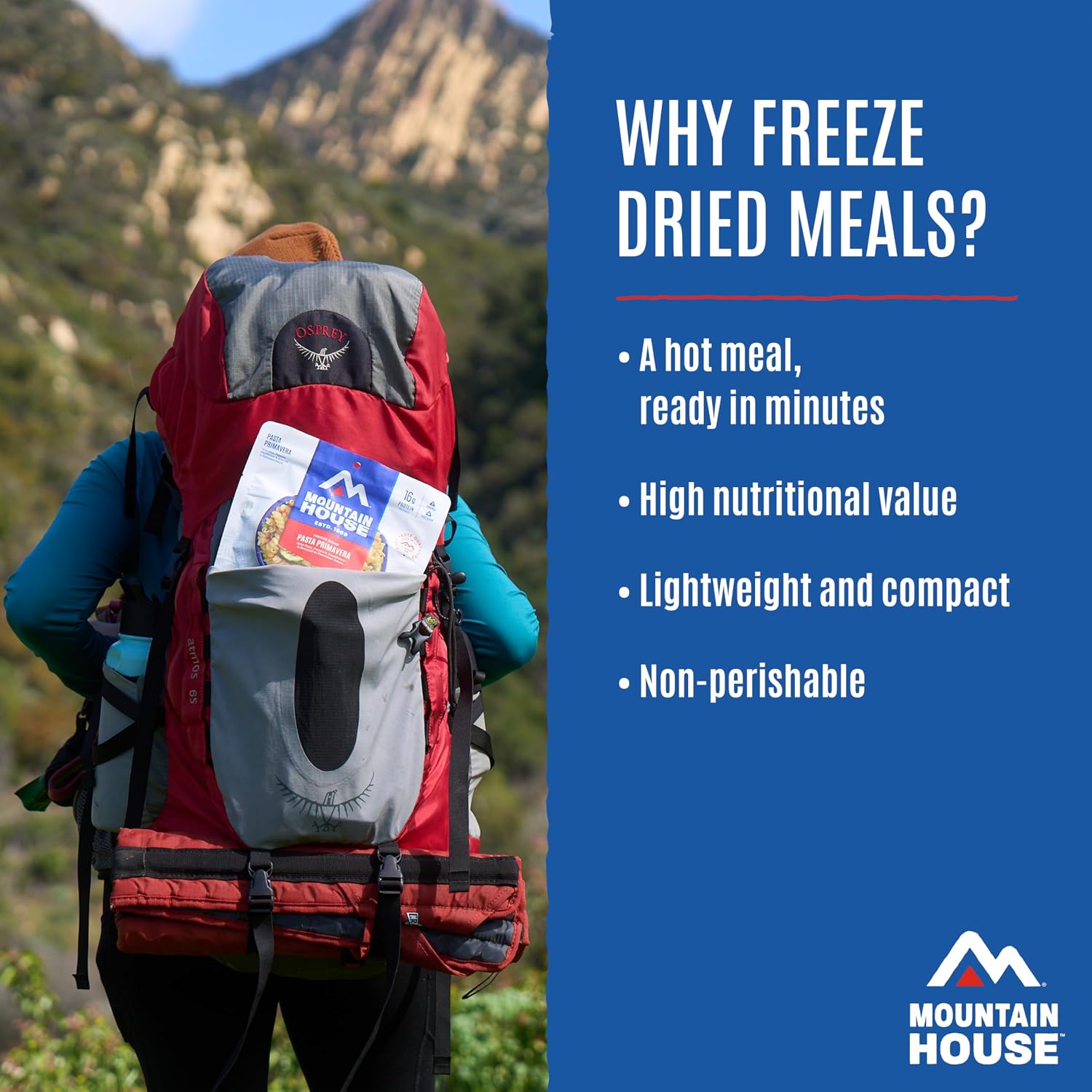 Mountain House Freeze-Dried Dinner Entree | Backpacking Meals for Camping and Hiking, 4 Servings, 30-Year Shelf-Life, 2-Pack