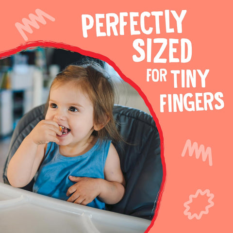 Earth's Best Organic Melty Hoops, Bite-Sized Snacks for Babies 8 Months and Up, Strawberry and Mango, 0.32 Ounce Individual Bags (Pack of 4)