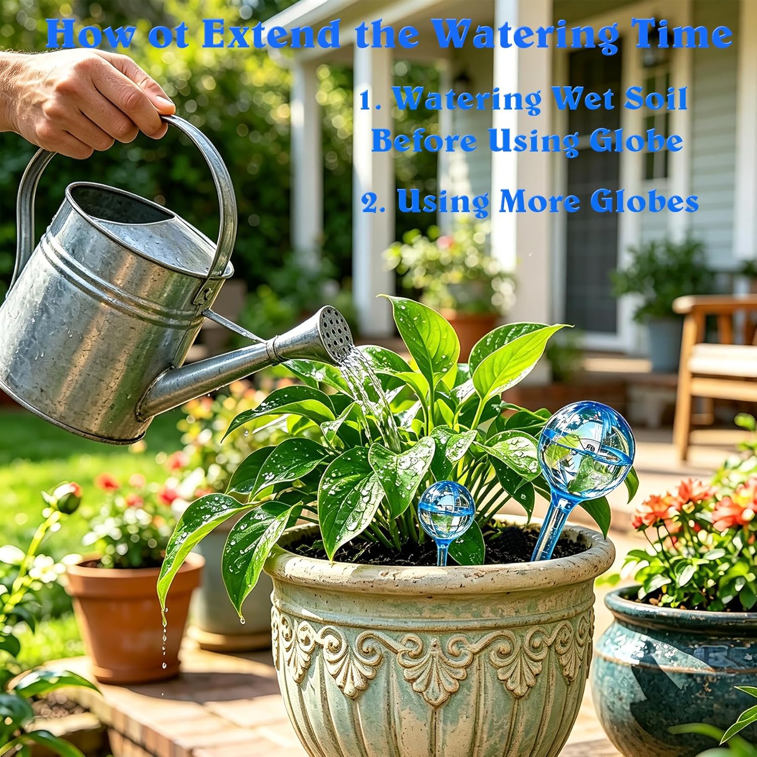 Self Watering Globes for Plant, 10pcs Auto Watering Bulb for Indoor Outdoor