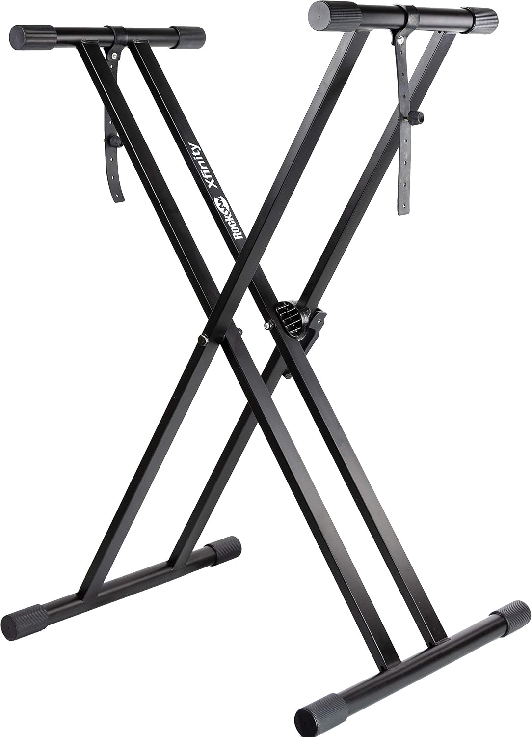 RockJam Xfinity Double X Keyboard Stand, Pre-Assembled & Adjustable