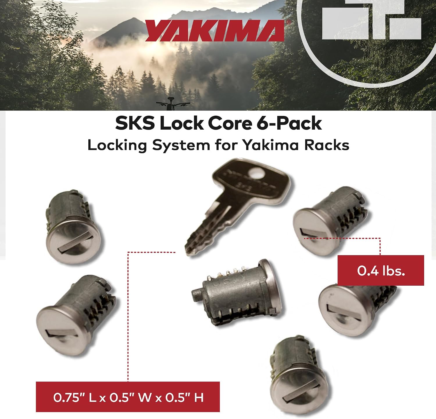 YAKIMA - SKS Lock Cores for Yakima Car Rack System Components