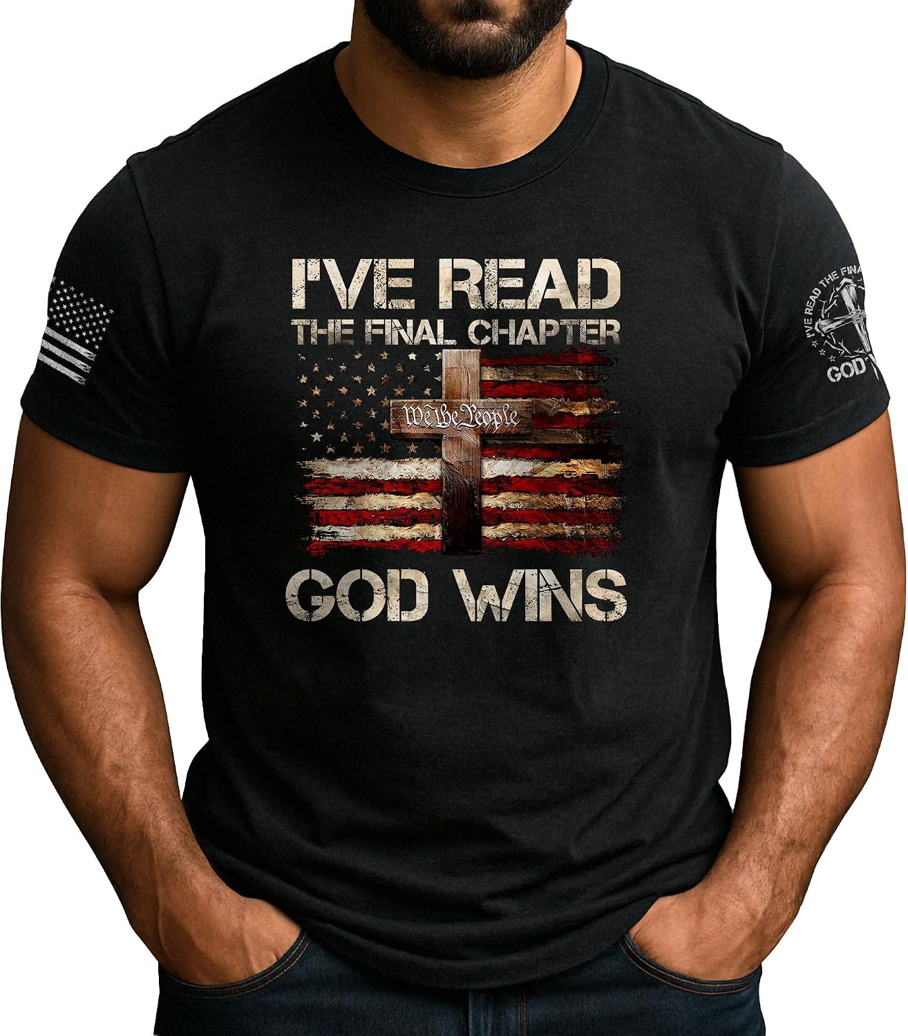 Ive Read The Final Chapter God Wins Shirt, Cross Shirt 1