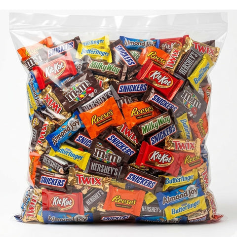 Assorted Chocolate Variety Pack – Individually Wrapped Bulk Chocolate Candy Assortment – Fun Size Bars, Peanut Butter Cups, Wafers & More – Perfect for Parties, Office & Gifting (4 LB)