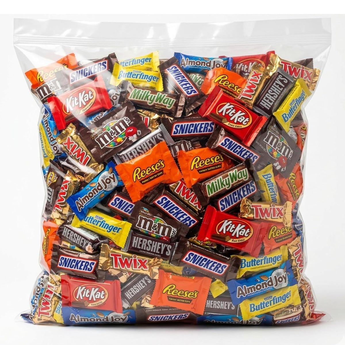 Assorted Chocolate Variety Pack – Individually Wrapped Bulk Chocolate Candy Assortment – Fun Size Bars, Peanut Butter Cups, Wafers & More – Perfect for Parties, Office & Gifting (8 LB)