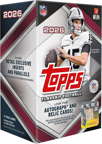 2026 Topps NFL Flagship Football - Factory Sealed - Value Box